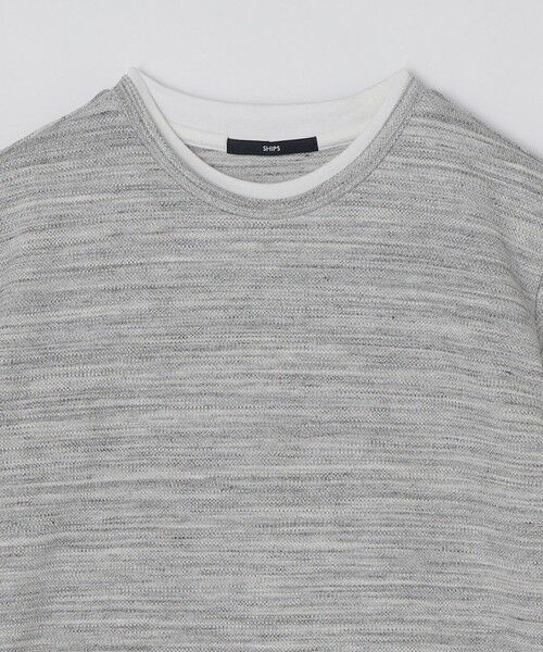 SHIPS / シップス Tシャツ | SHIPS: フェイクレイヤード ピケ クルーネック Tシャツ | 詳細17