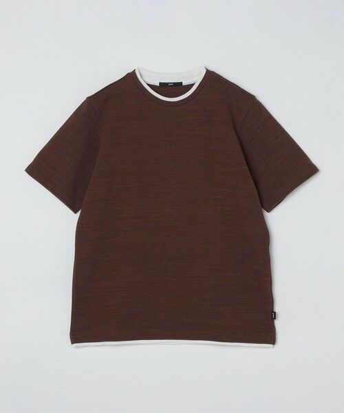 SHIPS / シップス Tシャツ | SHIPS: フェイクレイヤード ピケ クルーネック Tシャツ | 詳細22