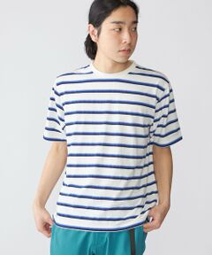 SHIPS / シップス Tシャツ | SHIPS: TEXBRID(R) リネン グラデーション ボーダー Tシャツ