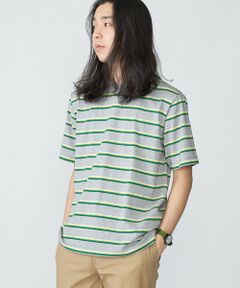 SHIPS / シップス Tシャツ | SHIPS: TEXBRID(R) リネン グラデーション ボーダー Tシャツ