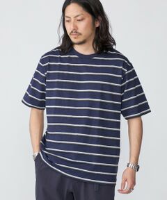SHIPS / シップス Tシャツ | SHIPS: TEXBRID(R) リネン グラデーション ボーダー Tシャツ