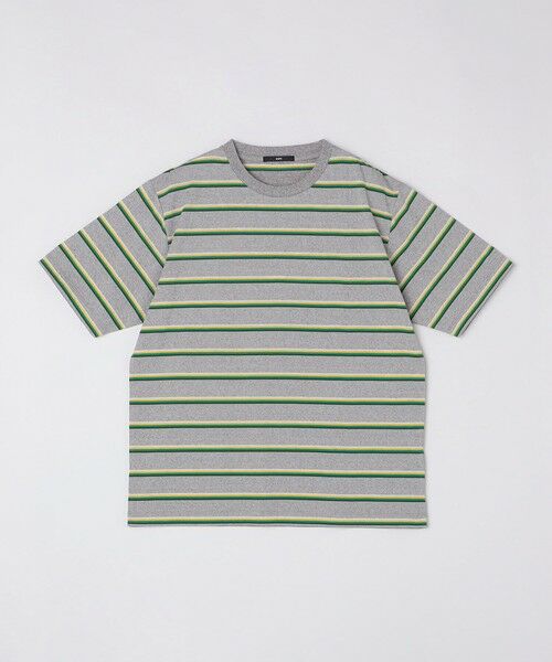 SHIPS / シップス Tシャツ | SHIPS: TEXBRID(R) リネン グラデーション ボーダー Tシャツ | 詳細7