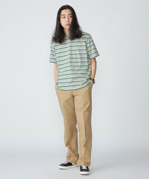 SHIPS / シップス Tシャツ | SHIPS: TEXBRID(R) リネン グラデーション ボーダー Tシャツ | 詳細5