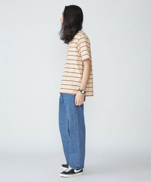 SHIPS / シップス Tシャツ | SHIPS: TEXBRID(R) リネン グラデーション ボーダー Tシャツ | 詳細16