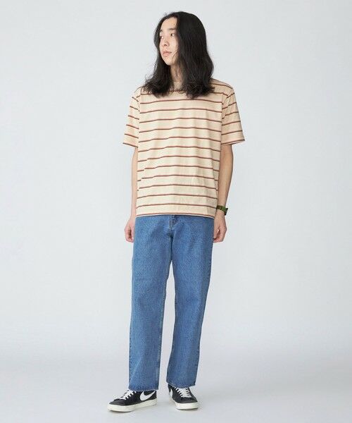 SHIPS / シップス Tシャツ | SHIPS: TEXBRID(R) リネン グラデーション ボーダー Tシャツ | 詳細20