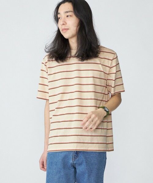 SHIPS / シップス Tシャツ | SHIPS: TEXBRID(R) リネン グラデーション ボーダー Tシャツ | 詳細22