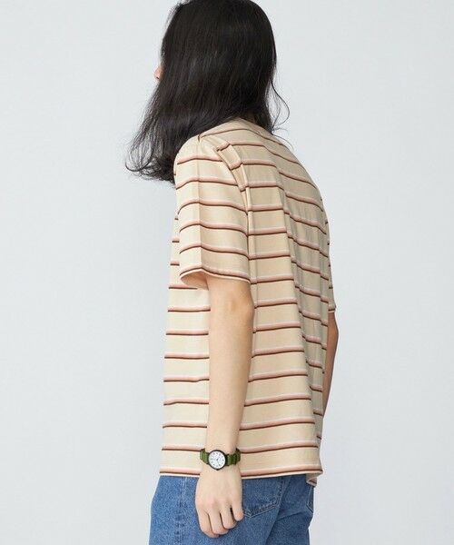 SHIPS / シップス Tシャツ | SHIPS: TEXBRID(R) リネン グラデーション ボーダー Tシャツ | 詳細23