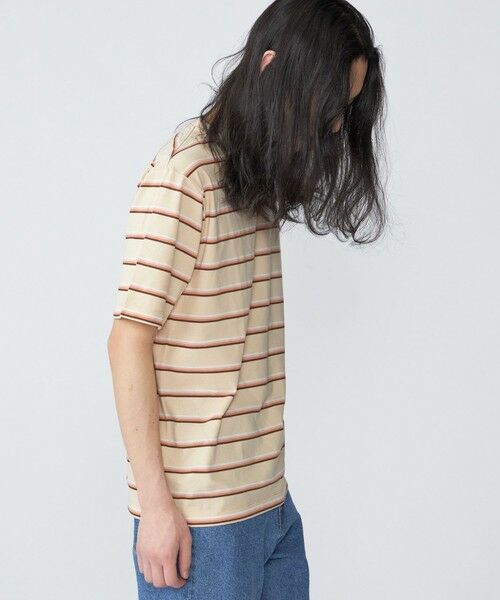 SHIPS / シップス Tシャツ | SHIPS: TEXBRID(R) リネン グラデーション ボーダー Tシャツ | 詳細25