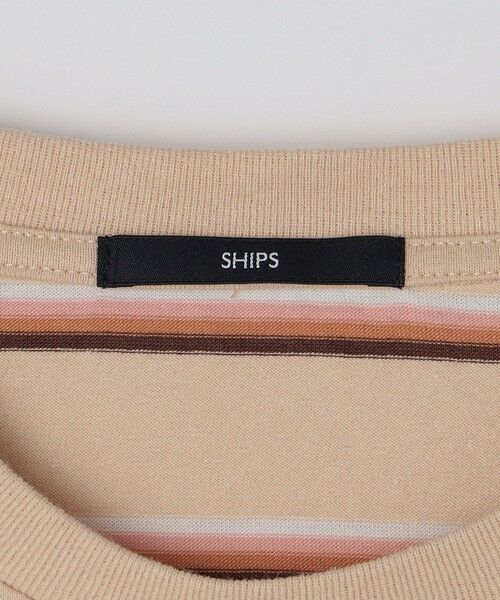 SHIPS / シップス Tシャツ | SHIPS: TEXBRID(R) リネン グラデーション ボーダー Tシャツ | 詳細30