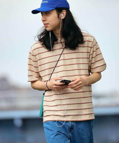 SHIPS / シップス Tシャツ | SHIPS: TEXBRID(R) リネン グラデーション ボーダー Tシャツ | 詳細14