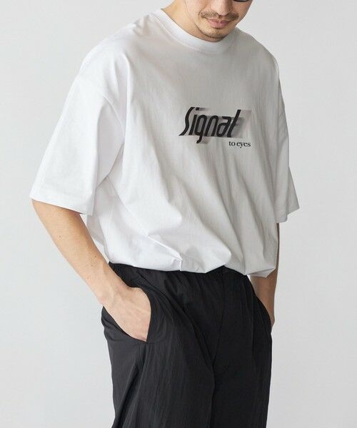 SHIPS / シップス Tシャツ | SHIPS:〈遮熱/UVカット/吸水速乾/接触冷感〉SHELTECH(R) ロゴ Tシャツ | 詳細9