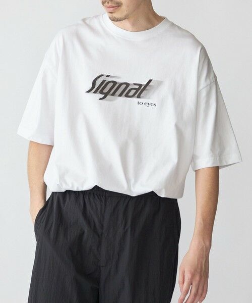 SHIPS / シップス Tシャツ | SHIPS:〈遮熱/UVカット/吸水速乾/接触冷感〉SHELTECH(R) ロゴ Tシャツ | 詳細10