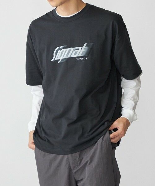 SHIPS / シップス Tシャツ | SHIPS:〈遮熱/UVカット/吸水速乾/接触冷感〉SHELTECH(R) ロゴ Tシャツ | 詳細22