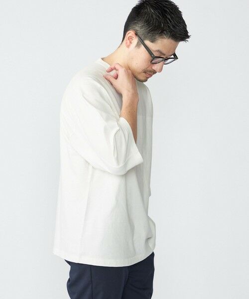 SHIPS / シップス Tシャツ | SHIPS: フットボール Tシャツ（6分丈） | 詳細8