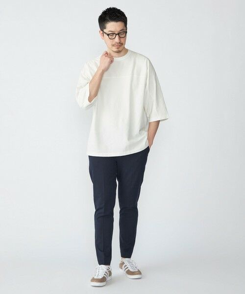 SHIPS / シップス Tシャツ | SHIPS: フットボール Tシャツ（6分丈） | 詳細1