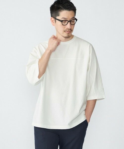 SHIPS / シップス Tシャツ | SHIPS: フットボール Tシャツ（6分丈） | 詳細5