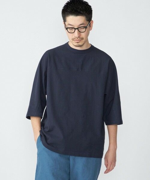 SHIPS / シップス Tシャツ | SHIPS: フットボール Tシャツ（6分丈） | 詳細21