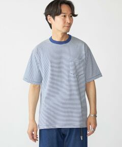SHIPS / シップス Tシャツ | SHIPS: マイクロ ボーダー リンガー Tシャツ
