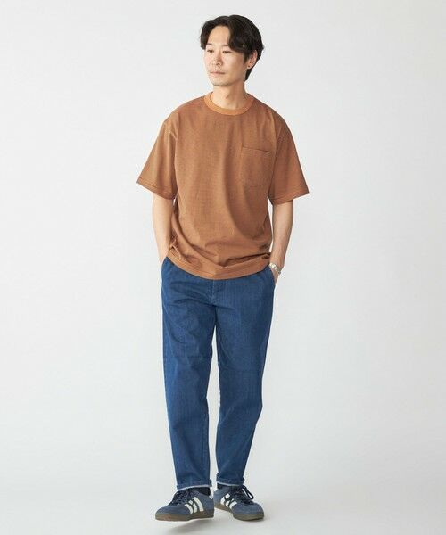 SHIPS / シップス Tシャツ | SHIPS: マイクロ ボーダー リンガー Tシャツ | 詳細1