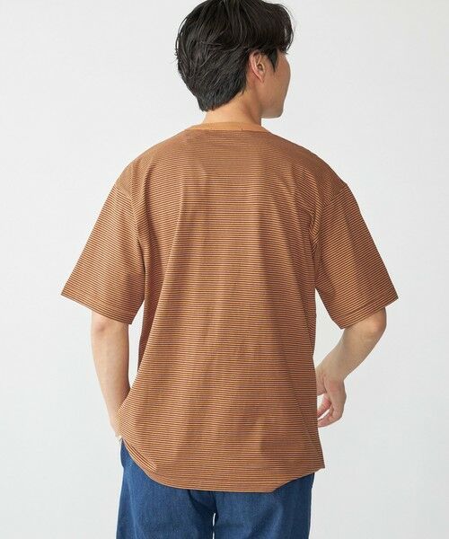 SHIPS / シップス Tシャツ | SHIPS: マイクロ ボーダー リンガー Tシャツ | 詳細7