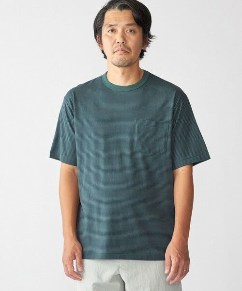 SHIPS / シップス Tシャツ | SHIPS: マイクロ ボーダー リンガー Tシャツ | 詳細11