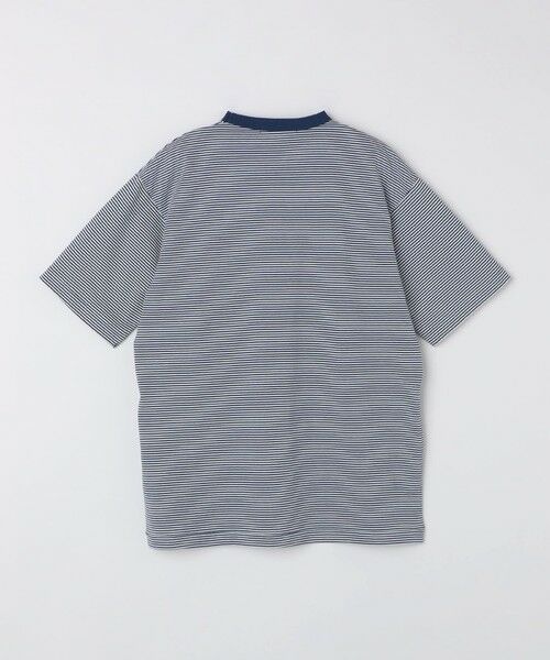 SHIPS / シップス Tシャツ | SHIPS: マイクロ ボーダー リンガー Tシャツ | 詳細15