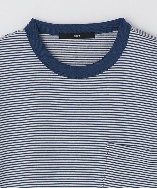 SHIPS / シップス Tシャツ | SHIPS: マイクロ ボーダー リンガー Tシャツ | 詳細16