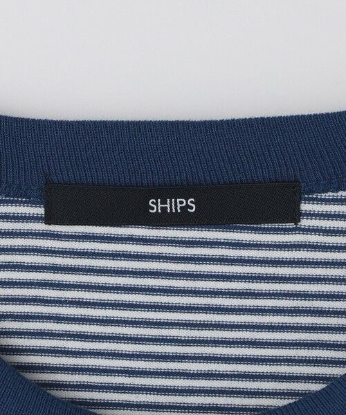 SHIPS / シップス Tシャツ | SHIPS: マイクロ ボーダー リンガー Tシャツ | 詳細19