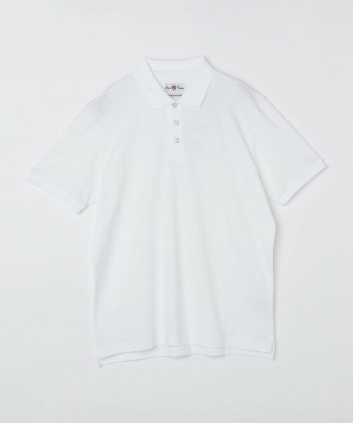 SHIPS / シップス Tシャツ | ALANPAINE: ショートスリーブ ピケ ポロシャツ（ホワイト）