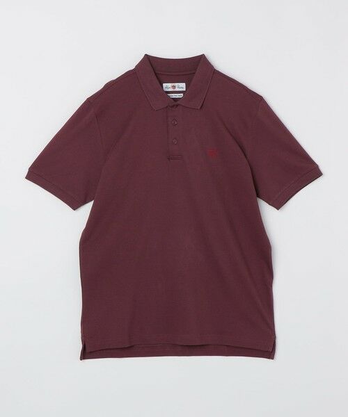 SHIPS / シップス Tシャツ | ALANPAINE: ショートスリーブ ピケ ポロシャツ（ワイン）