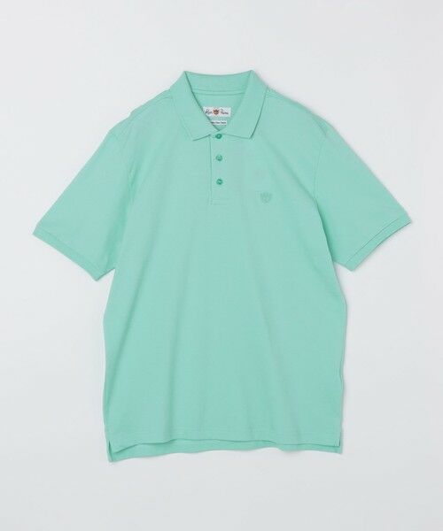 SHIPS / シップス Tシャツ | ALANPAINE: ショートスリーブ ピケ ポロシャツ（スカイブルー）