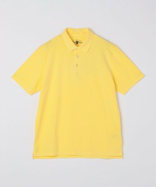 SHIPS / シップス Tシャツ | Alan Paine: コットン フェード ジャージー ポロシャツ(イエロー)