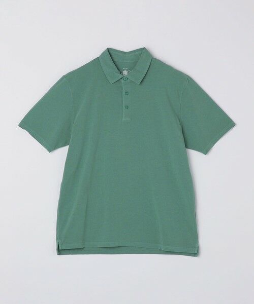 SHIPS / シップス Tシャツ | Alan Paine: コットン フェード ジャージー ポロシャツ(ライム)