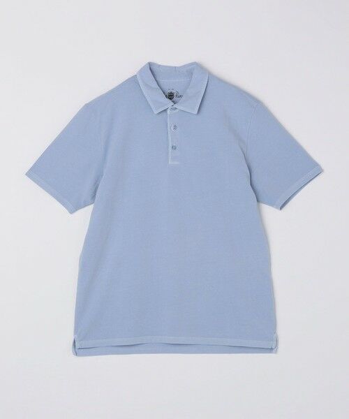 SHIPS / シップス Tシャツ | Alan Paine: コットン フェード ジャージー ポロシャツ(ライトブルー)