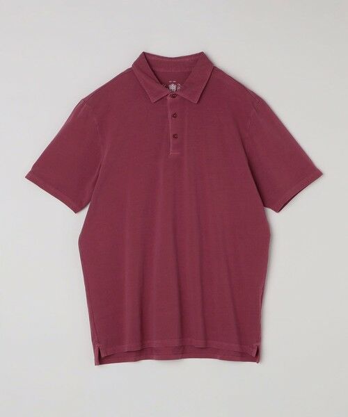 SHIPS / シップス Tシャツ | Alan Paine: コットン フェード ジャージー ポロシャツ(パープル)