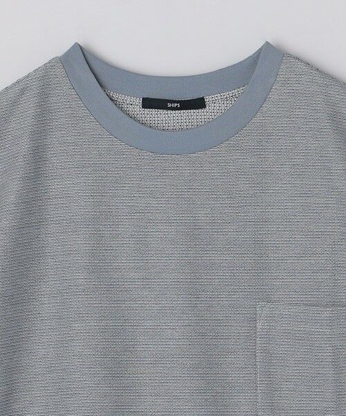 SHIPS / シップス Tシャツ | SHIPS: ジャカード マイクロ ボーダー Tシャツ | 詳細13