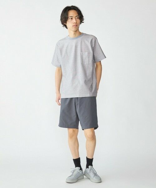 SHIPS / シップス Tシャツ | SHIPS: ジャカード マイクロ ボーダー Tシャツ | 詳細1