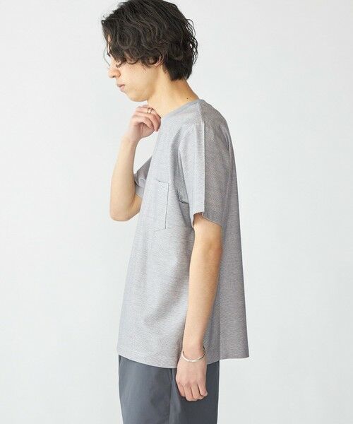 SHIPS / シップス Tシャツ | SHIPS: ジャカード マイクロ ボーダー Tシャツ | 詳細7