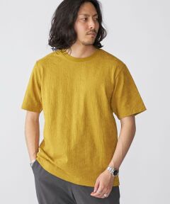 SHIPS / シップス Tシャツ | SHIPS: リンクス ジャカード リーフ柄 Tシャツ