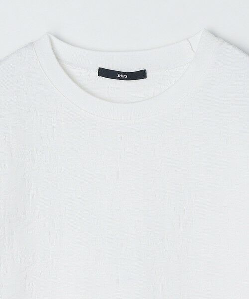 SHIPS / シップス Tシャツ | SHIPS: リンクス ジャカード リーフ柄 Tシャツ | 詳細16