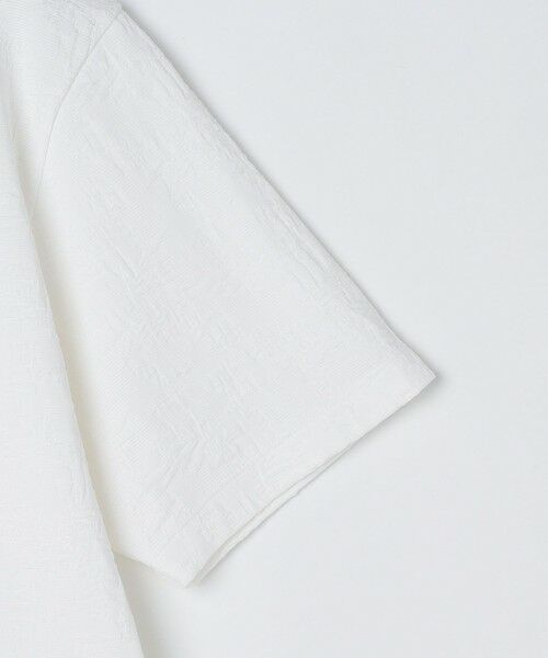 SHIPS / シップス Tシャツ | SHIPS: リンクス ジャカード リーフ柄 Tシャツ | 詳細17