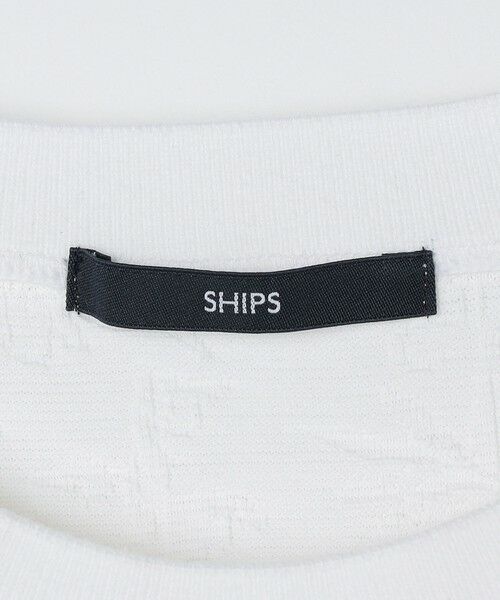 SHIPS / シップス Tシャツ | SHIPS: リンクス ジャカード リーフ柄 Tシャツ | 詳細21