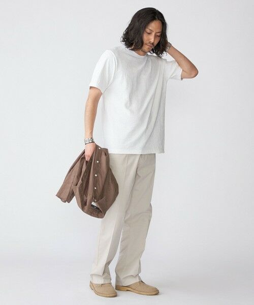 SHIPS / シップス Tシャツ | SHIPS: リンクス ジャカード リーフ柄 Tシャツ | 詳細3