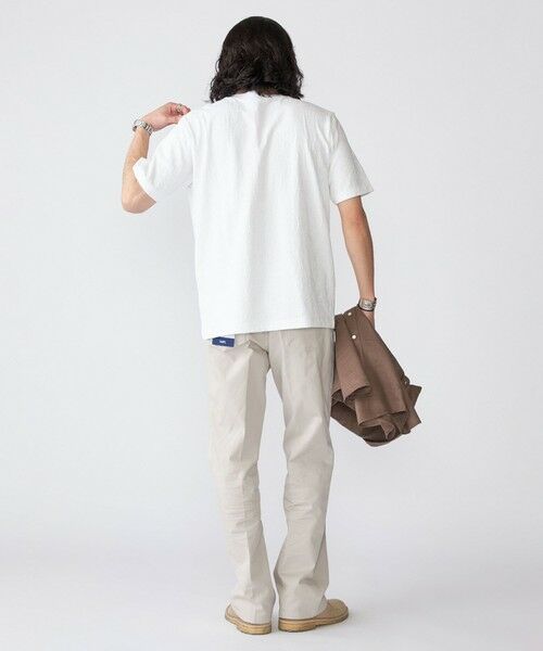 SHIPS / シップス Tシャツ | SHIPS: リンクス ジャカード リーフ柄 Tシャツ | 詳細5