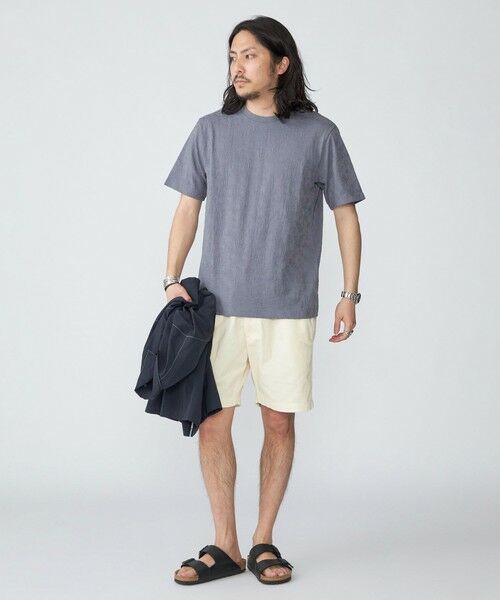 SHIPS / シップス Tシャツ | SHIPS: リンクス ジャカード リーフ柄 Tシャツ | 詳細22