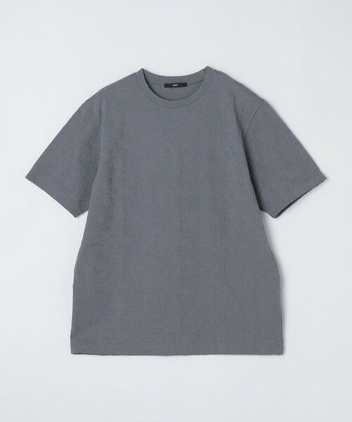 SHIPS / シップス Tシャツ | SHIPS: リンクス ジャカード リーフ柄 Tシャツ | 詳細24