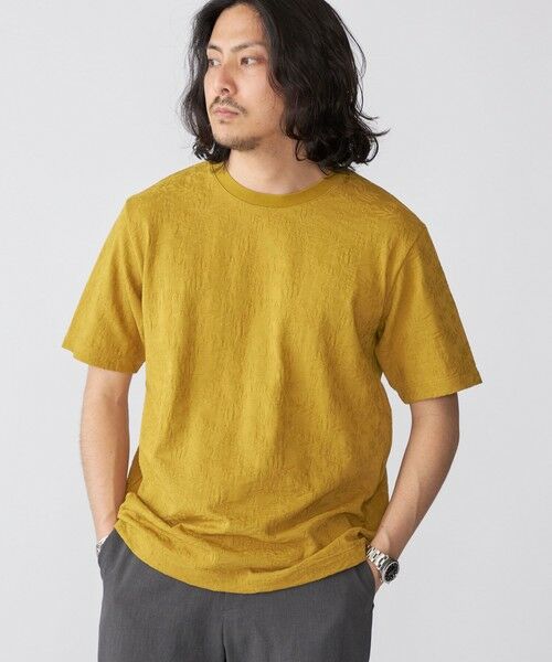 SHIPS / シップス Tシャツ | SHIPS: リンクス ジャカード リーフ柄 Tシャツ | 詳細27