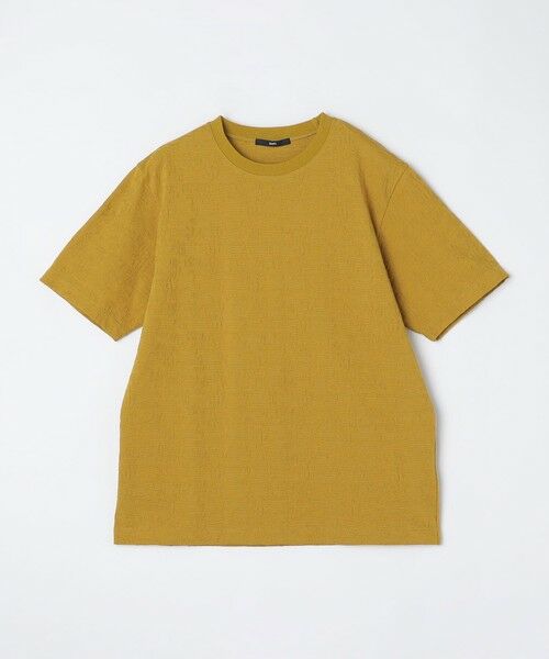 SHIPS / シップス Tシャツ | SHIPS: リンクス ジャカード リーフ柄 Tシャツ | 詳細28