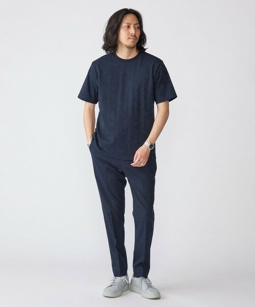 SHIPS / シップス Tシャツ | SHIPS: リンクス ジャカード リーフ柄 Tシャツ | 詳細30