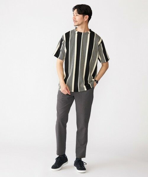 SHIPS / シップス Tシャツ | 【WEB限定】SHIPS:〈吸水速乾〉ワンポイント ロゴ リップル ストライプ Tシャツ | 詳細6